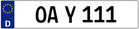 Trailer License Plate
